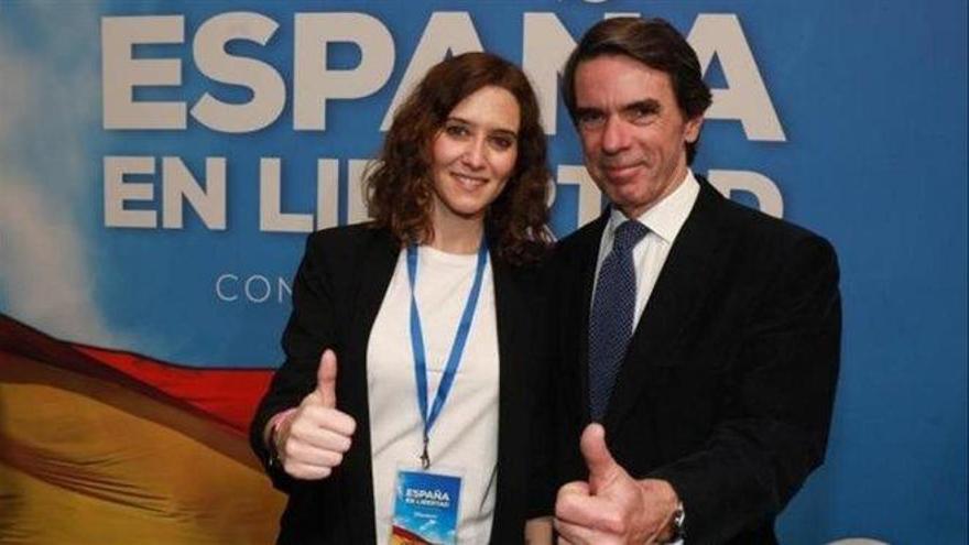Aznar invita a Ayuso a su Aula de Liderazgo en plena desescalada