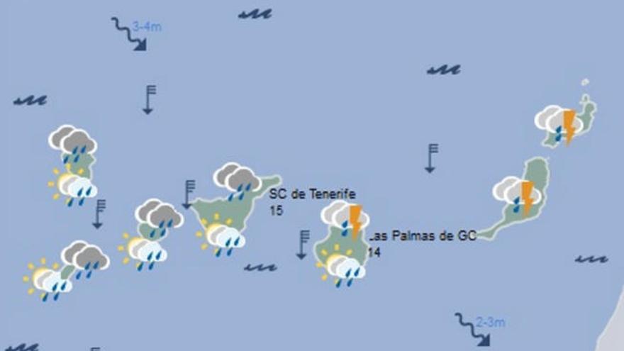 Previsión para este viernes.