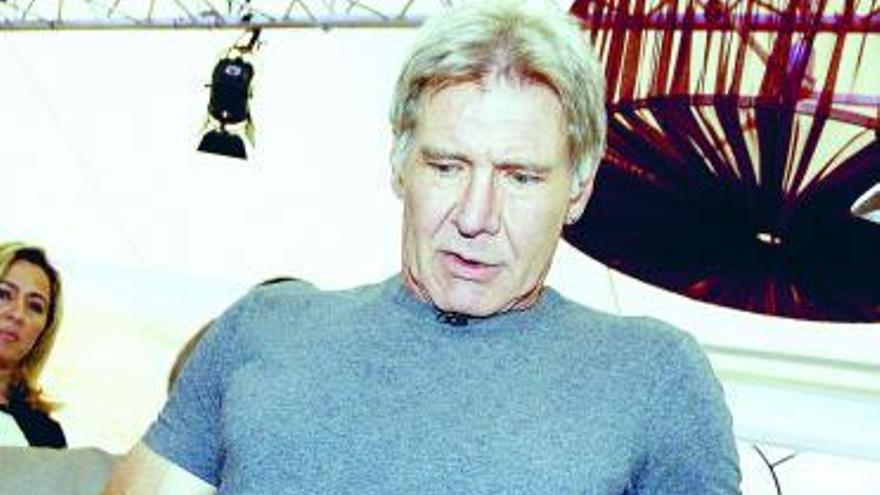 Harrison Ford, ayer, en Cannes.