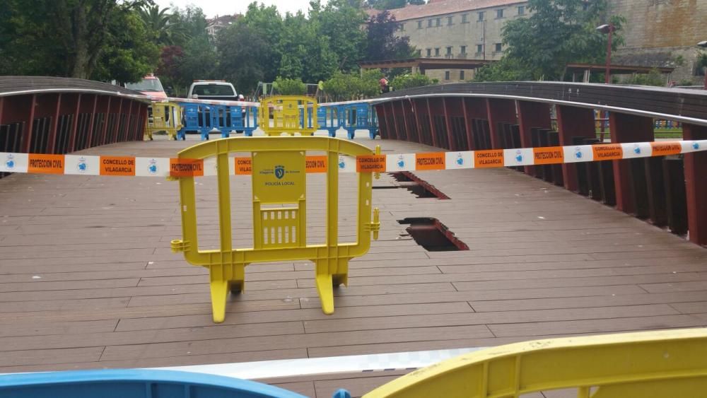 Parece que el conductor lleva poco tiempo en la ciudad y desconocía que el puente no tiene salida rodada - Es el segundo suceso de estas características en menos de un mes