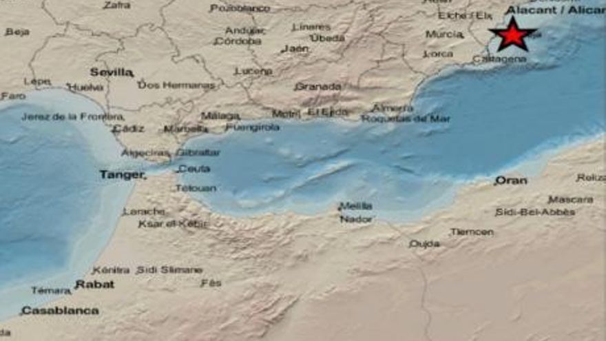 Un terremoto de más de tres grados sacude este martes la costa de Cabo de Palos