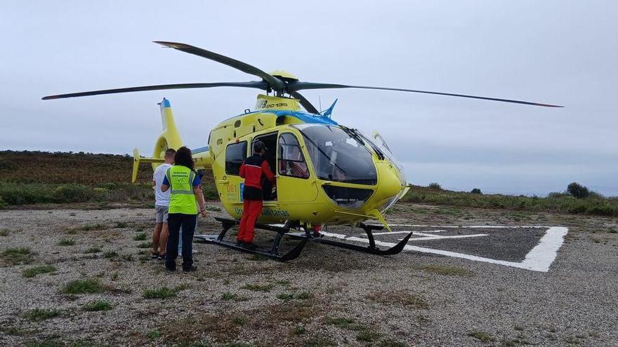 Una niña de 2 años evacuada en helicóptero desde la isla de Ons por una hipoglucemia