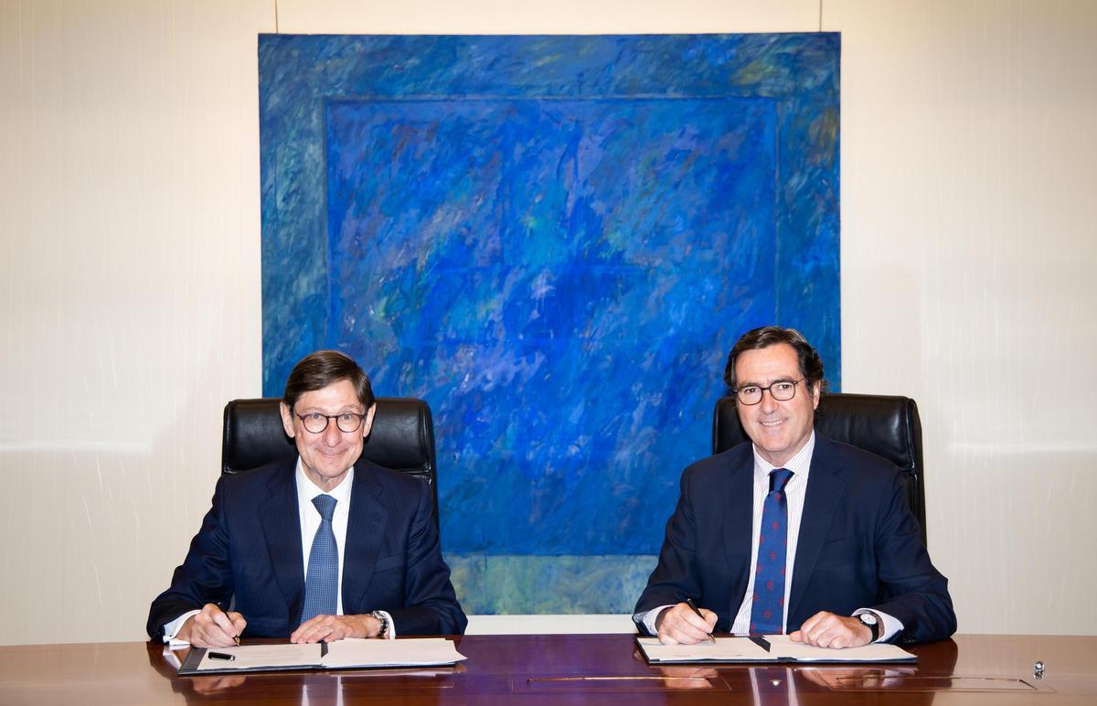 José Ignacio Goirigolzarri y Antonio Garamendi.
