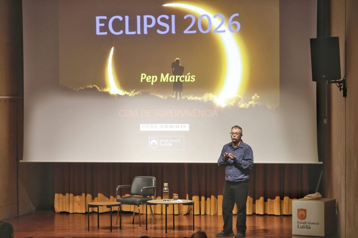 Conferencia de Pep Marcus sobre el eclipse del 2026.