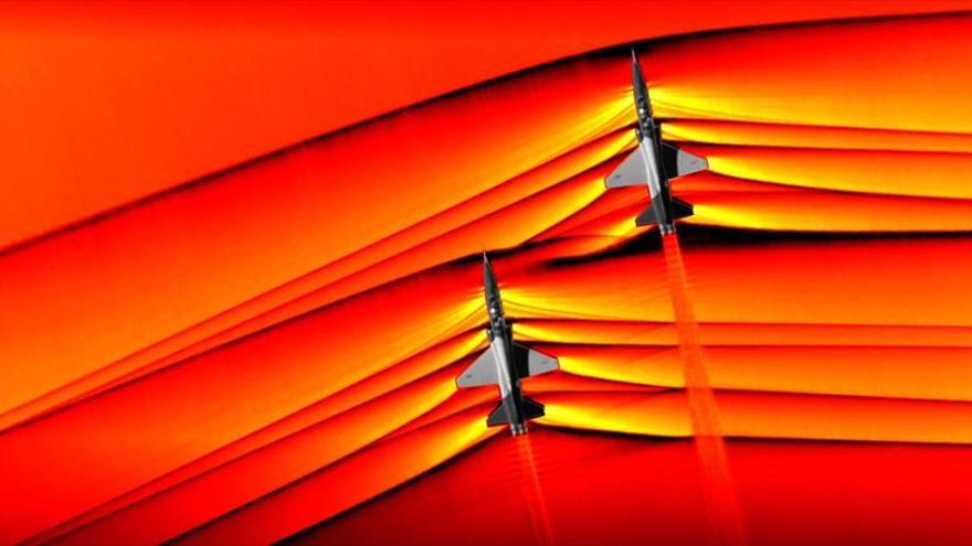 La NASA fotografía las ondas de choque de aviones supersónicos