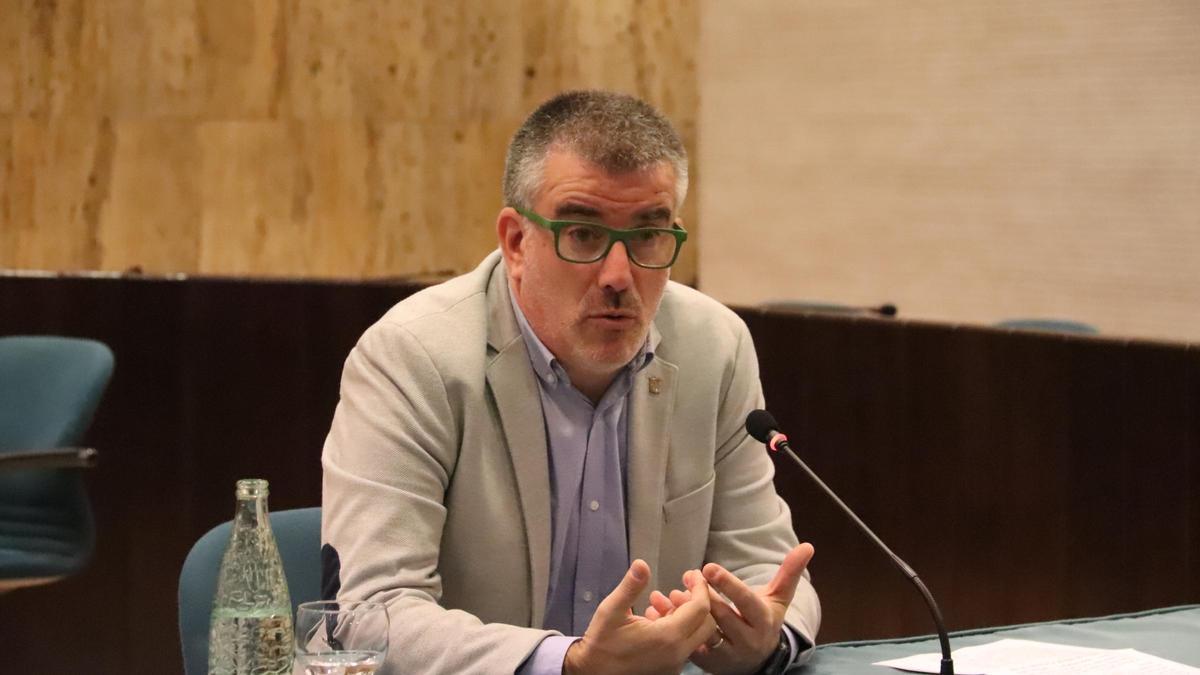 Jordi Viñas en la roda de premsa d'aquest divendres.