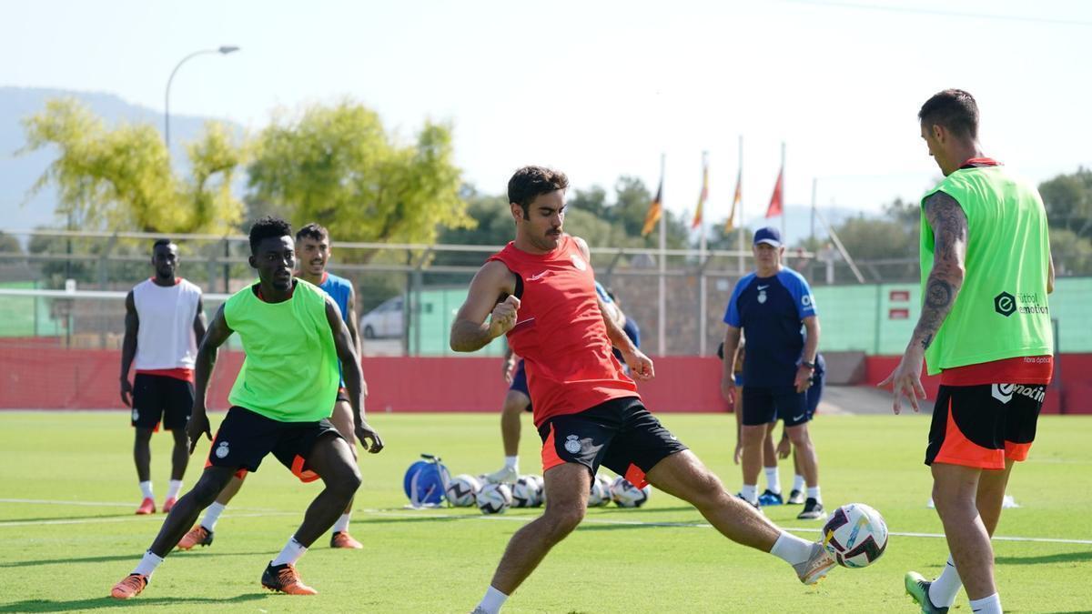 Abdón, durante un entrenamiento.