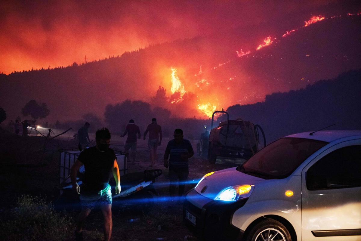 Incendio en el distrito Seferihisar de Izmir, el pasado verano.