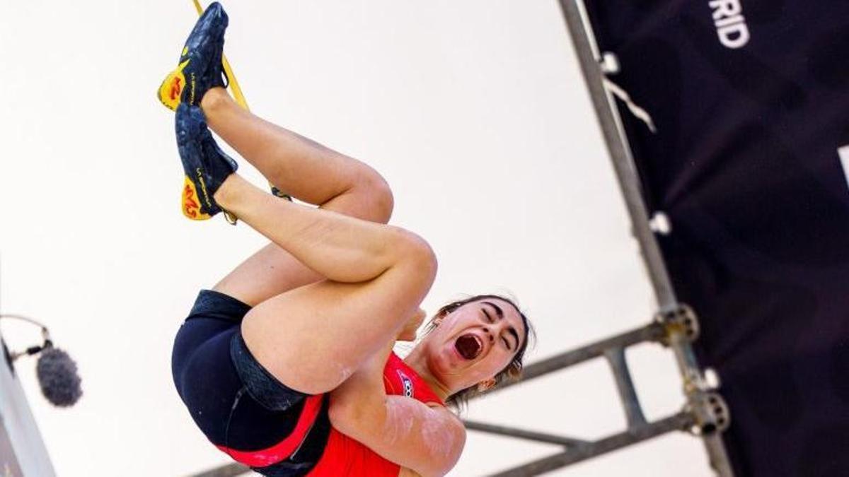 La escaladora ejeana hizo un tiempo de 7,54 segundos.