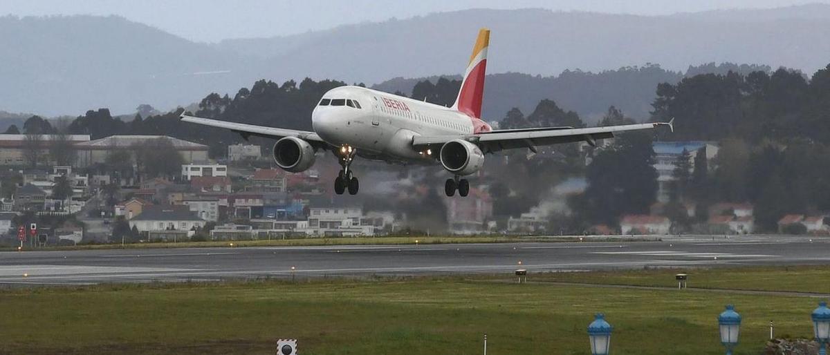 Vuelo de Iberia en Alvedro.