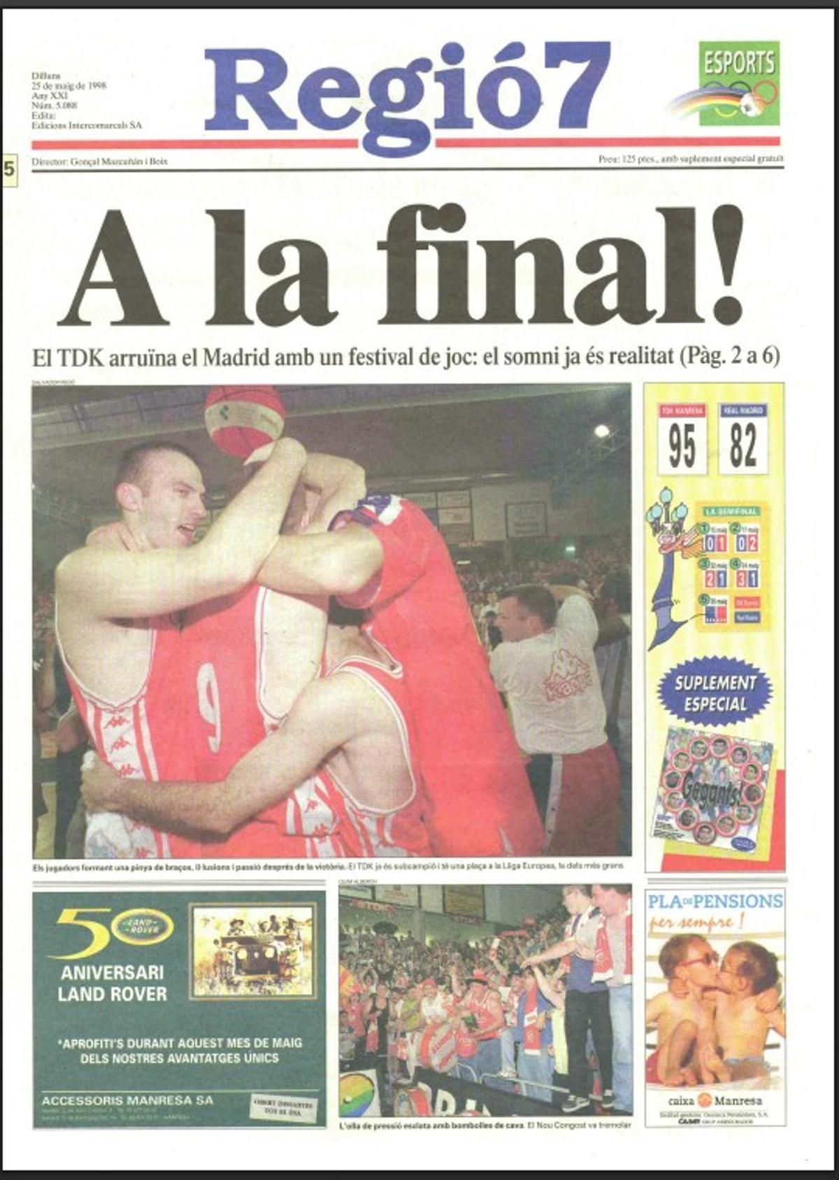 Portada de Regió7 1997-98
