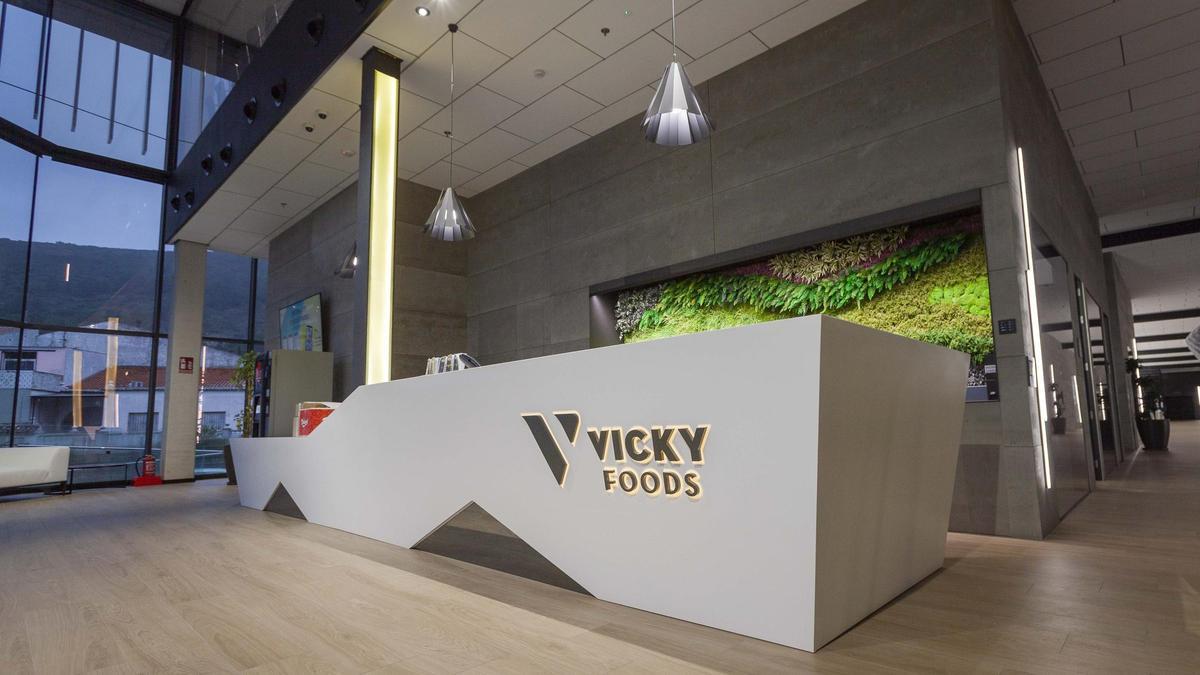 Interior de las instalaciones de Vicky Foods en la Safor