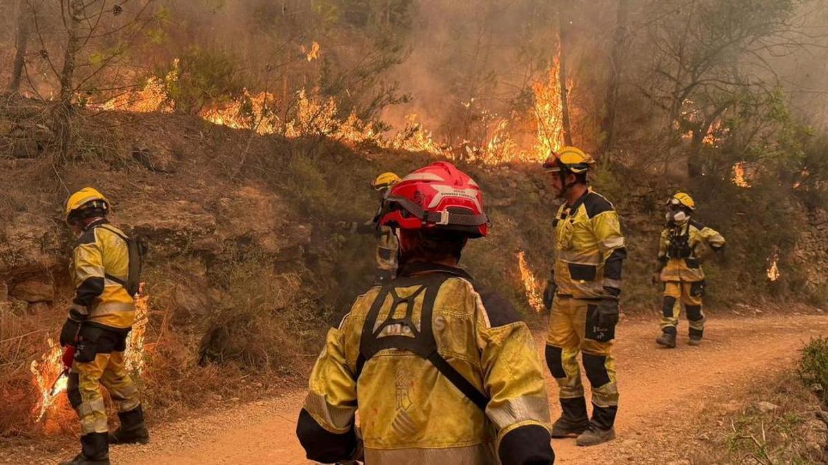 Incendio la Vall d'Uixó
