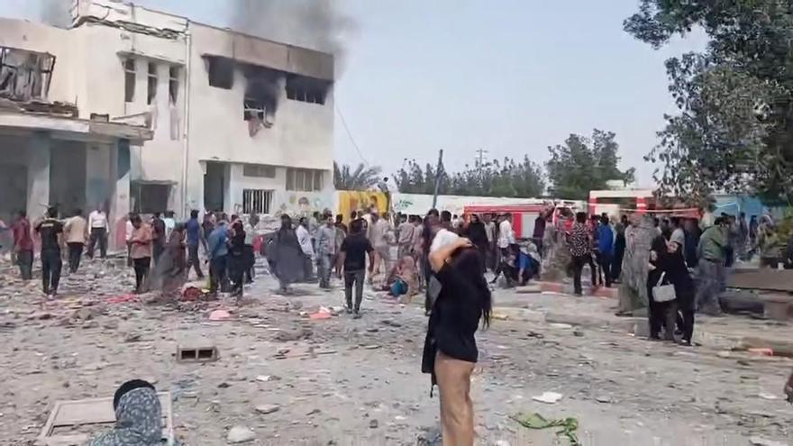 Sube la cifra de niñas muertas en un ataque israelí contra una escuela en sur de Irán