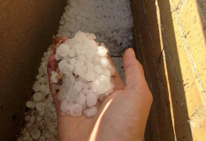 Granizada en Zaragoza el 1 de agosto