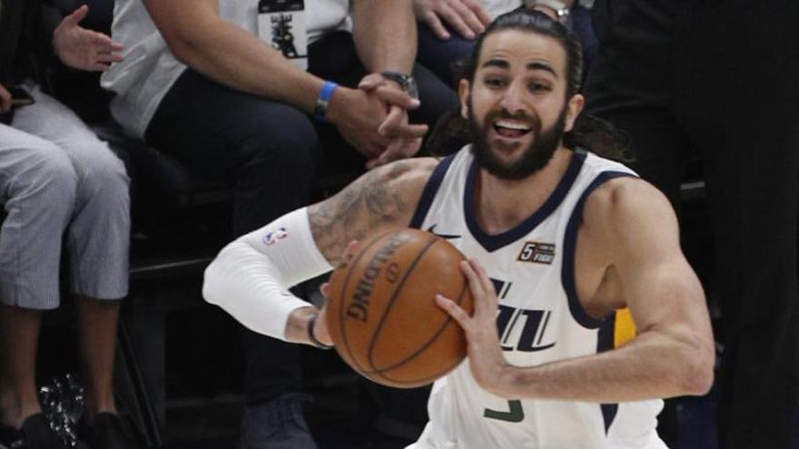 Ricky Rubio, durante el partido.