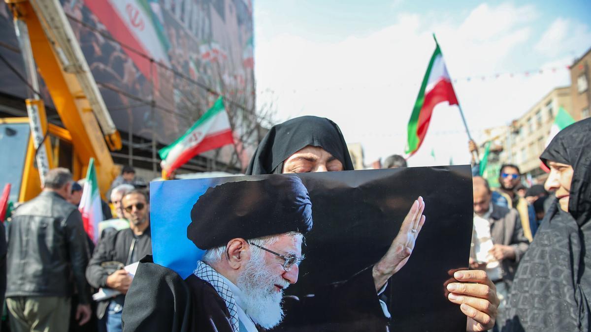 Imágenes del funeral de Ali Larijani, secretario general del Consejo Supremo de Seguridad Nacional de Irán, celebrado en Teherán el 18 de marzo de 2026