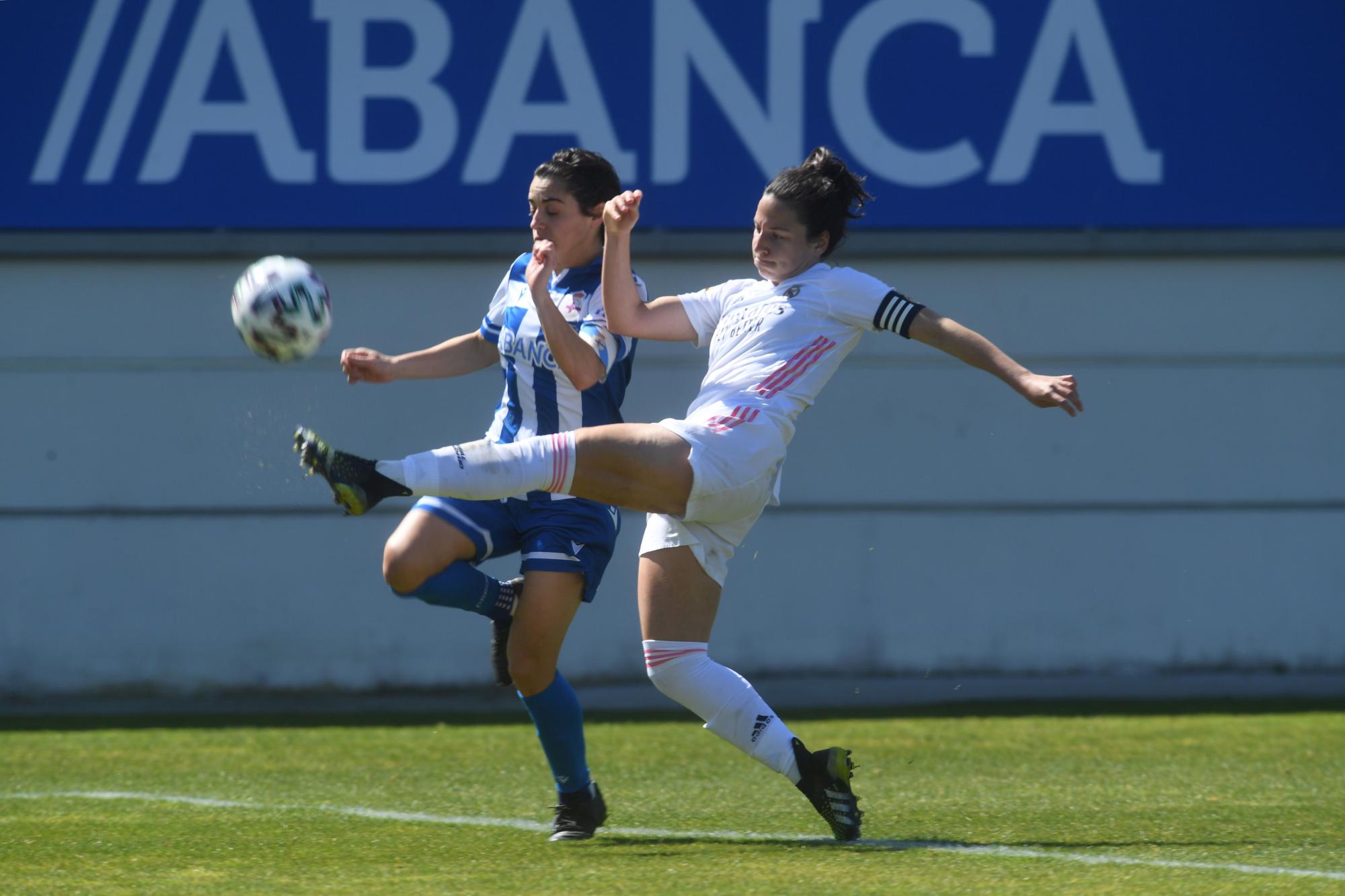 El Dépor Abanca cae 0-2 ante el Madrid en Abegondo