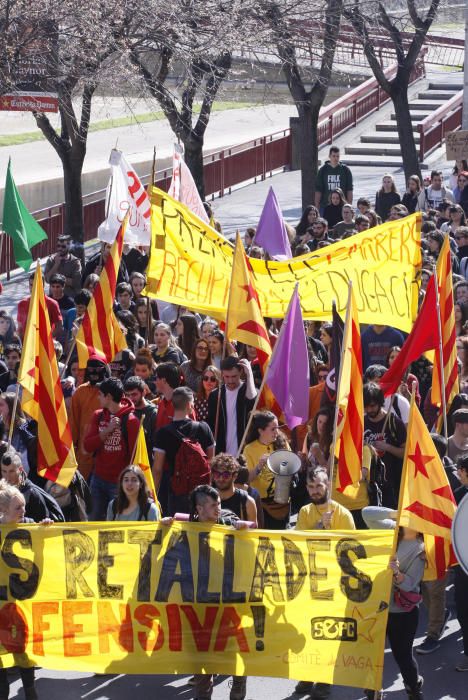 Vaga d'estudiants per demanar la rebaixa de les taxes a Girona