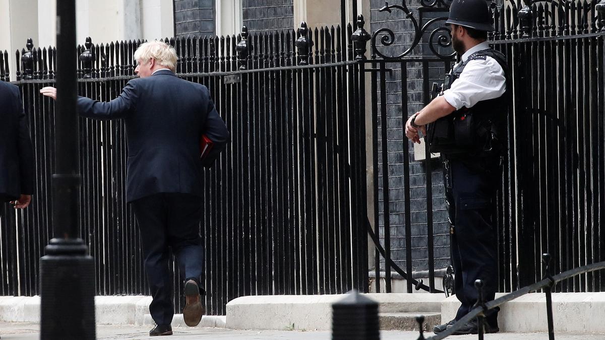 Boris Johnson, en Downing Street.