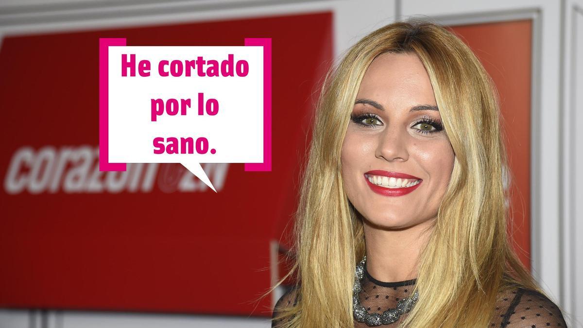 Edurne durante una entrevista