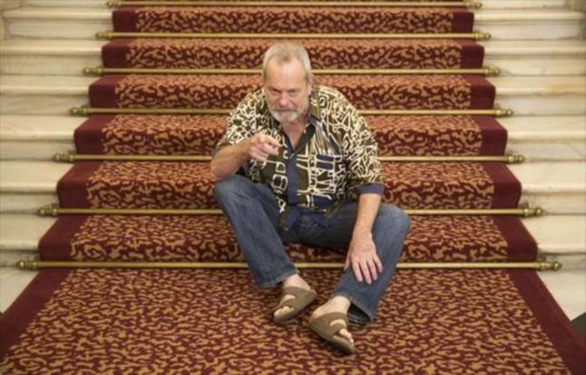 El cineasta Terry Gilliam, ahir, al Gran Teatre del Liceu.