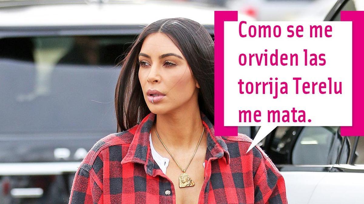 Kim Kardashian con bocadillo de Las Kardashians andaluzas