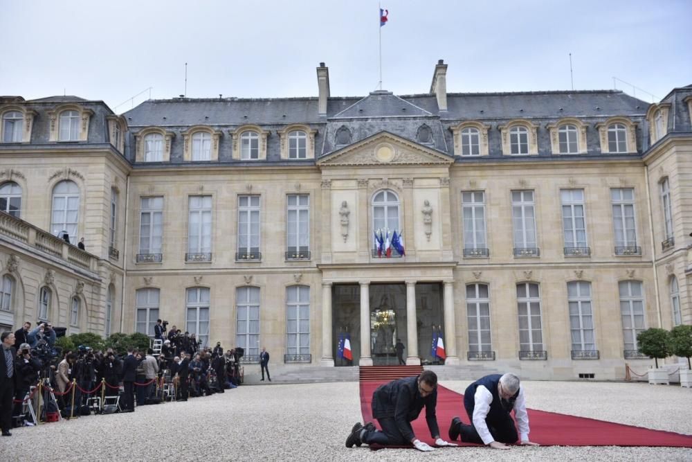 La toma de posesión de Emmanuel Macron.