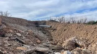 La demora del riego por los daños de la dana amenaza la cosecha de fruta de verano en Llombai