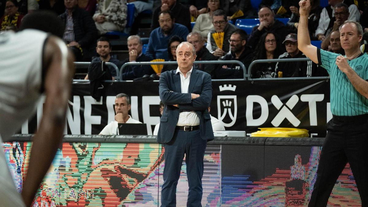 Vidorreta, durante la eliminatoria frente al Derthona.