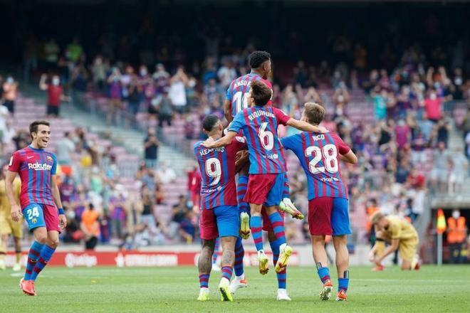 Las mejores imágenes del Barça - Levante: Ansu Fati, Depay, de Jong, Gavi, Nico...