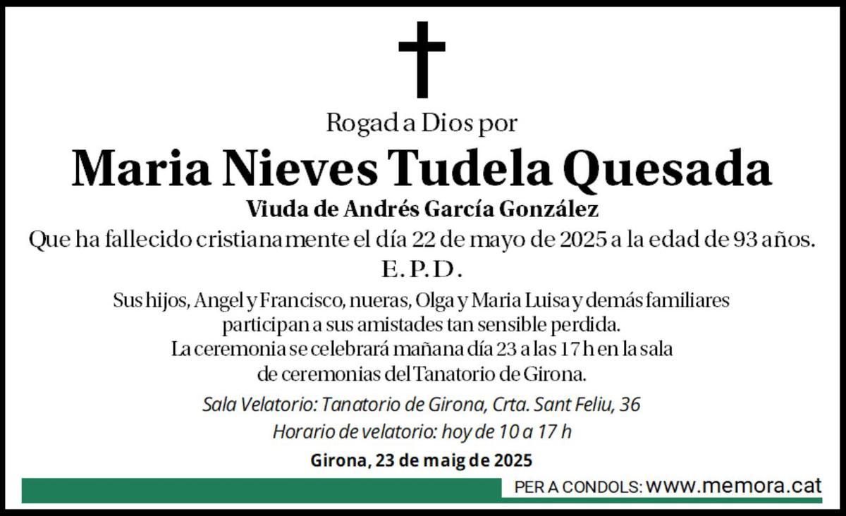 Maria Nieves Tudela Quesada