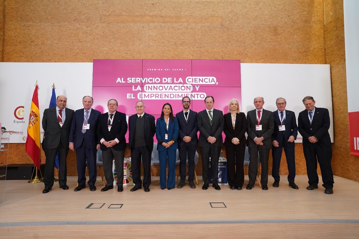 Foto de familia de la presentación de los Premios Jaume I