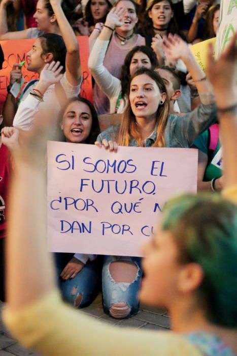 Unos 250 alumnos, profesores y padres secundan la protesta contra la Lomce y las nuevas pruebas en Torrevieja