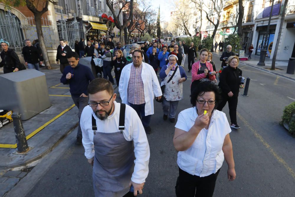 Protesta de los comerciantes del Mercado Central