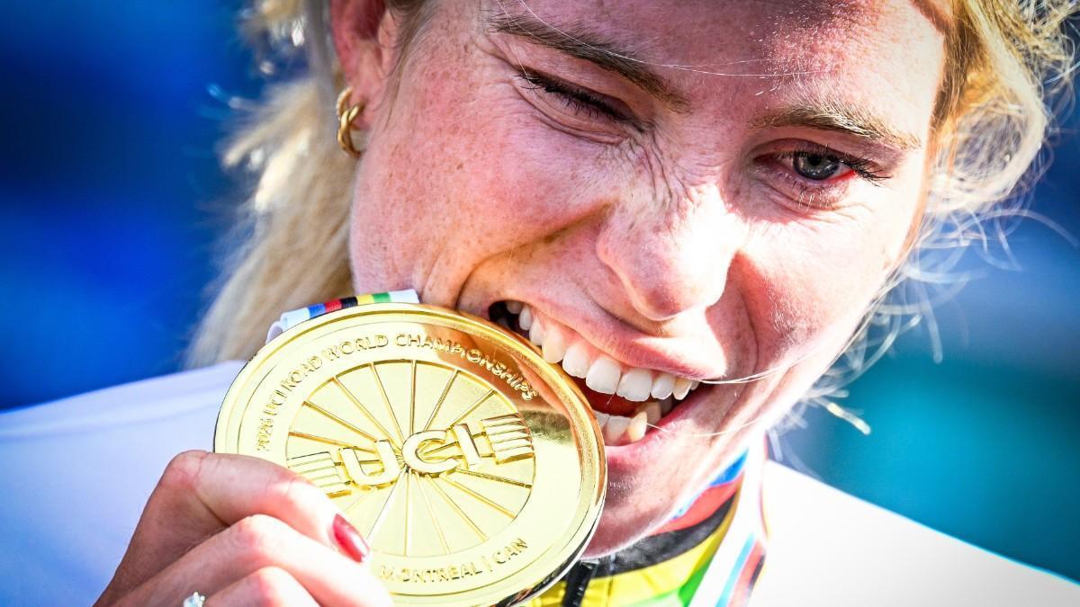 Vollering se cubre de oro en el Mundial sin Blasi que abandonó por caída