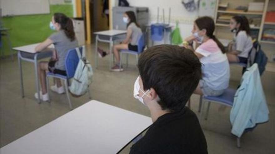 Un alumno de Educación Primaria durante una clase.