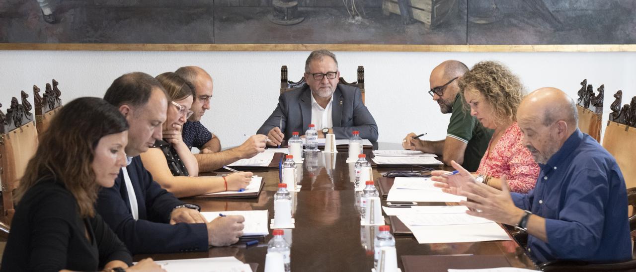 La junta de portavoces de la Diputación de Castellón, en una reciente imagen de archivo.