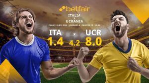 Italia vs. Ucrania: horario, TV, estadísticas, clasificación y pronósticos