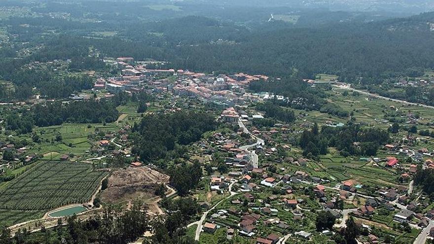 Vista panorámica de Salceda de Caselas.