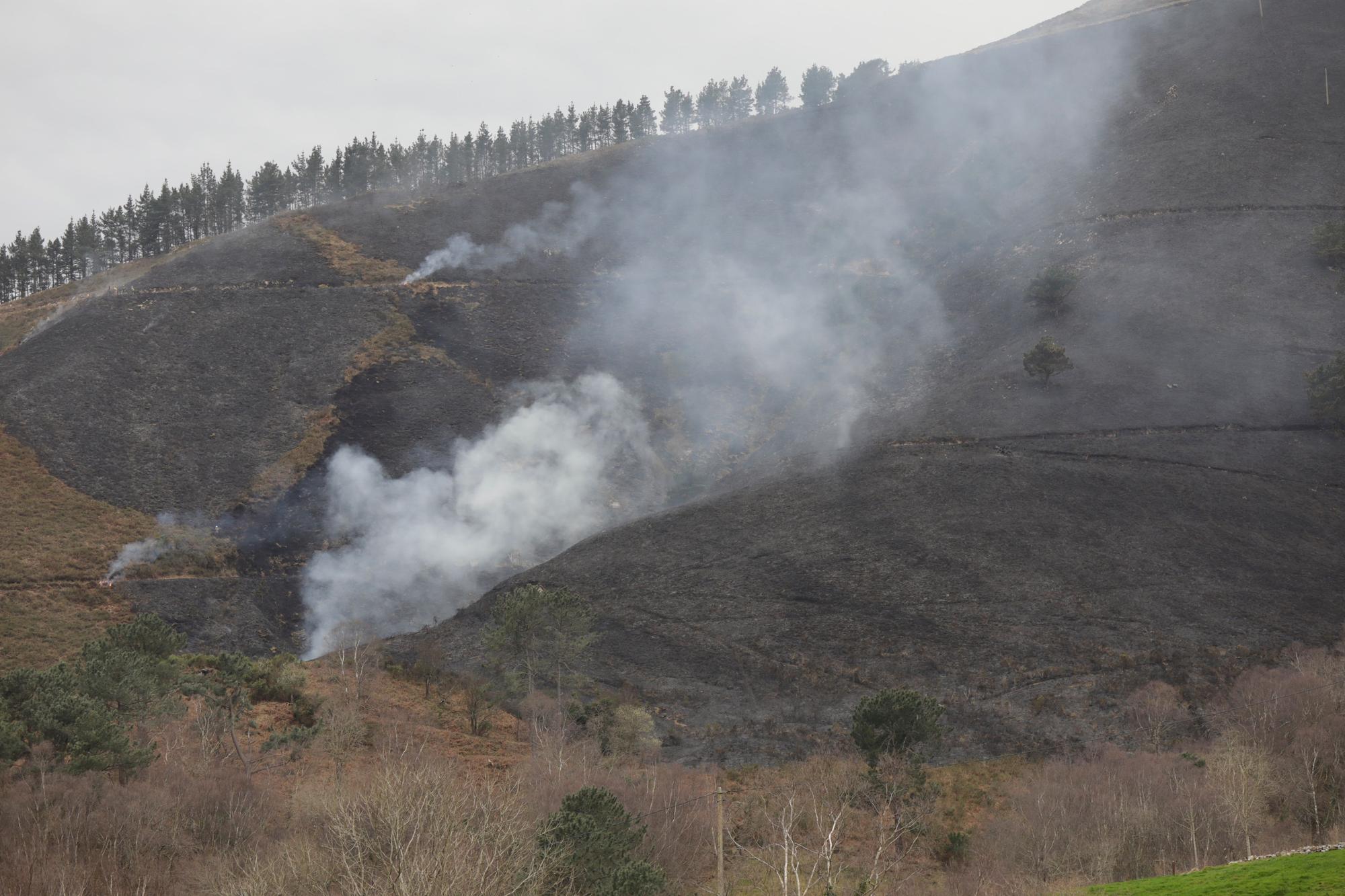 En imágenes: El fuego asedia Asturias, con 51 incendios activos