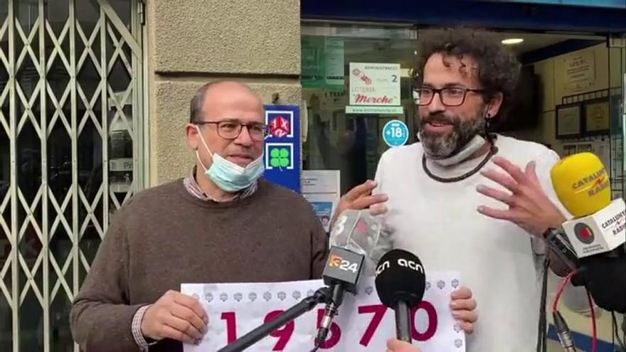 La Loteria Merche de Girona reparteix 2 milions del primer premi del Nen