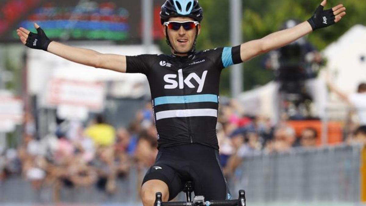 xortunospain s mikel nieve of team sky celebrNievel, el 'Sky' más resolutivo