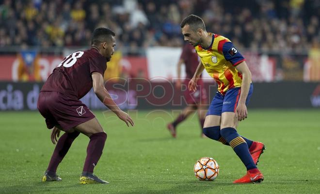 Las imágenes del partido amistoso entre las selecciones de Catalunya y Venezuela disputado en el estadio Montilivi, Girona.