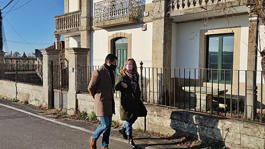 Andres Díaz y Paloma Castro, en Ponte Caldelas.   | // FDV