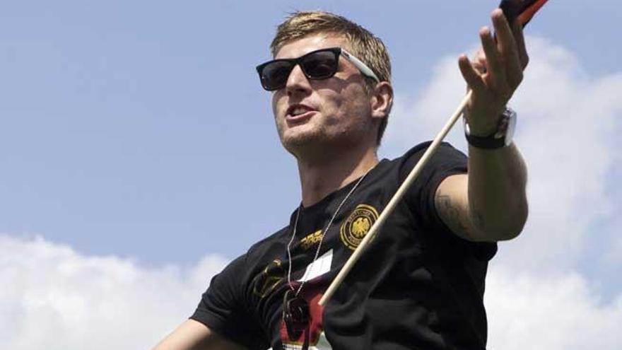 Toni Kroos, en la celebración de Alemania.