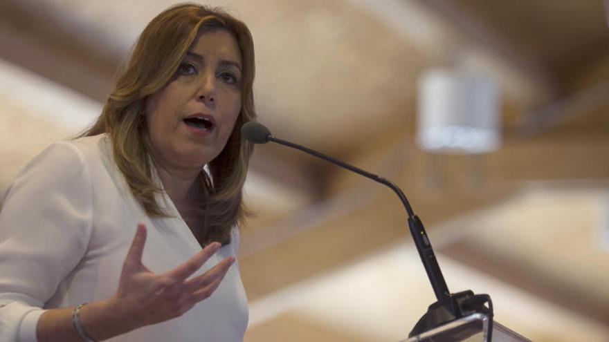 Susana Díaz este sábado en Murcia.