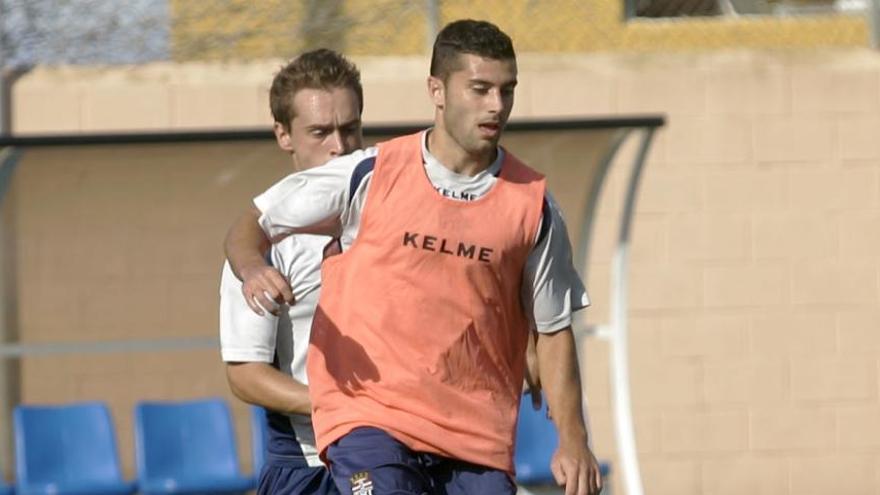 Miguel Ángel Riau en un entrenamiento.