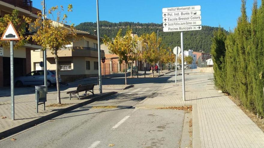 Vista de l&#039;Avinguda de Catalunya de Castellbell i el Vilar