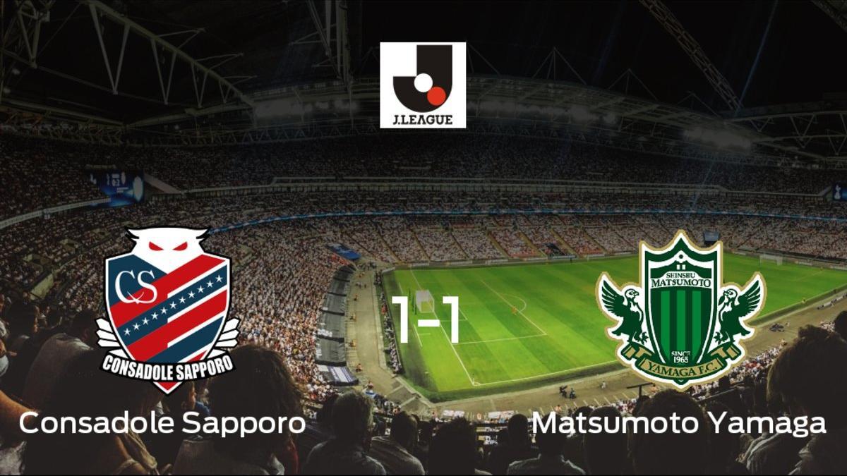 El Consadole Sapporo y el Matsumoto Yamaga solo suman un punto (1-1)